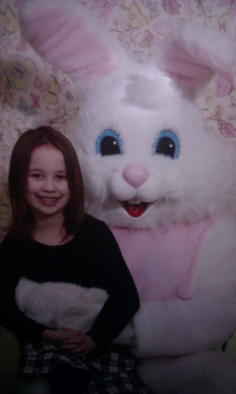 scary easter bunny mall pictures