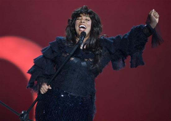 Pop diva Donna Summer performs during the Nobel Peace Prize concert in Oslo