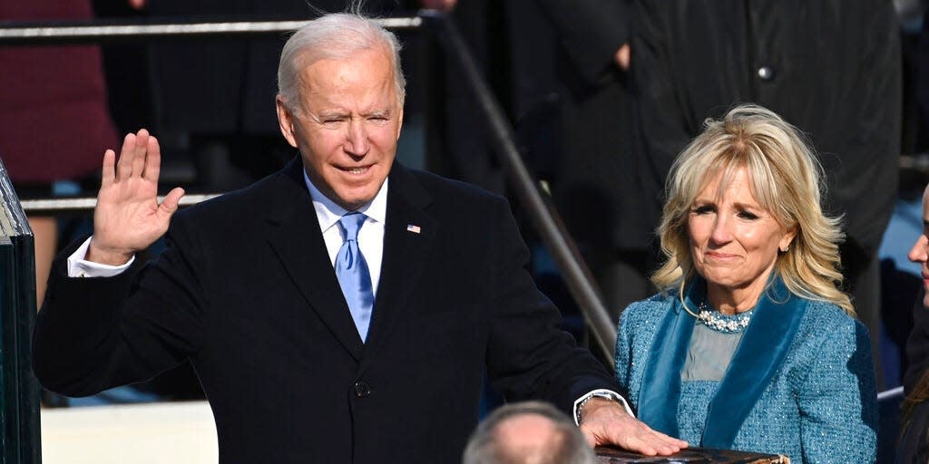 joe biden jill biden inauguration