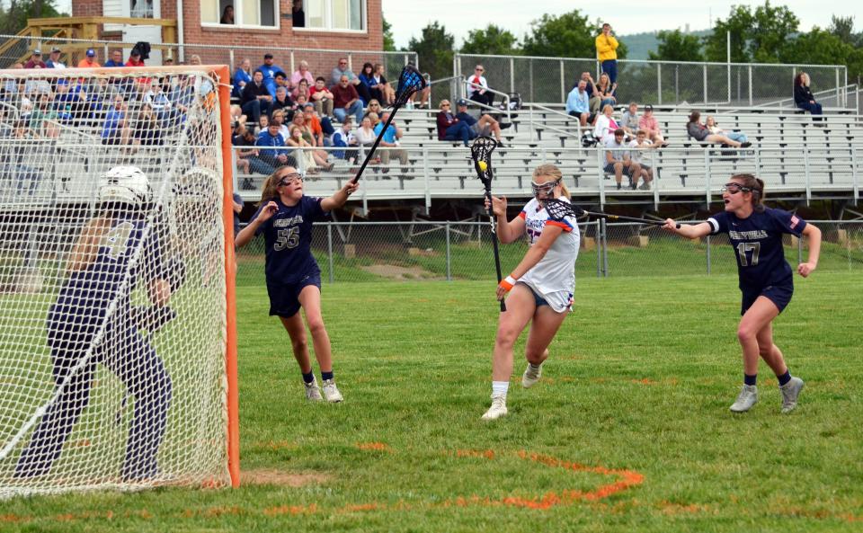 Boonsboro's Micah Stine looks to score against Perryville in the Maryland Class 1A state quarterfinals.