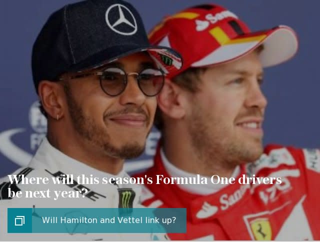 Where will this season's Formula One drivers be next year?