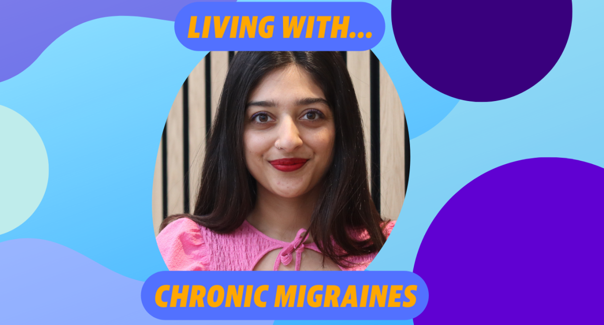 Living with chronic migraines. (Supplied/Yahoo Life UK)