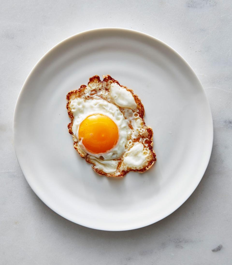 Frizzled Sunny-Side Up Eggs