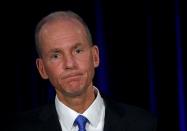 FILE PHOTO: Boeing Co Chief Executive Dennis Muilenburg during a news conference at the annual shareholder meeting in Chicago