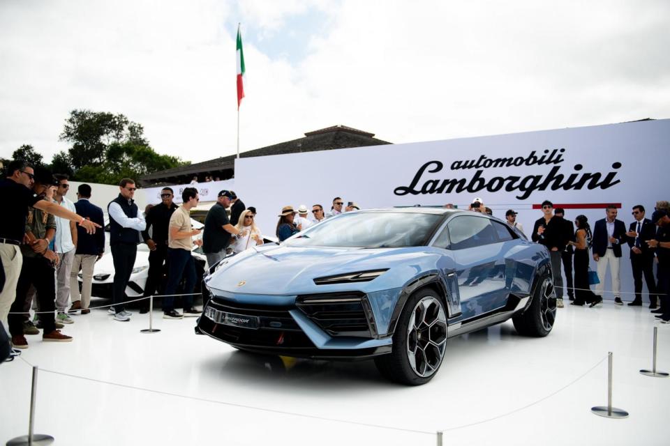 PHOTOS: An all-electric Lanzador concept was unveiled in August at The Quail in Carmel-by-the Sea, Calif.  (Lamborghini)