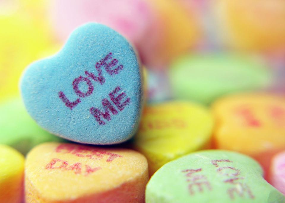 valentines day candy hearts