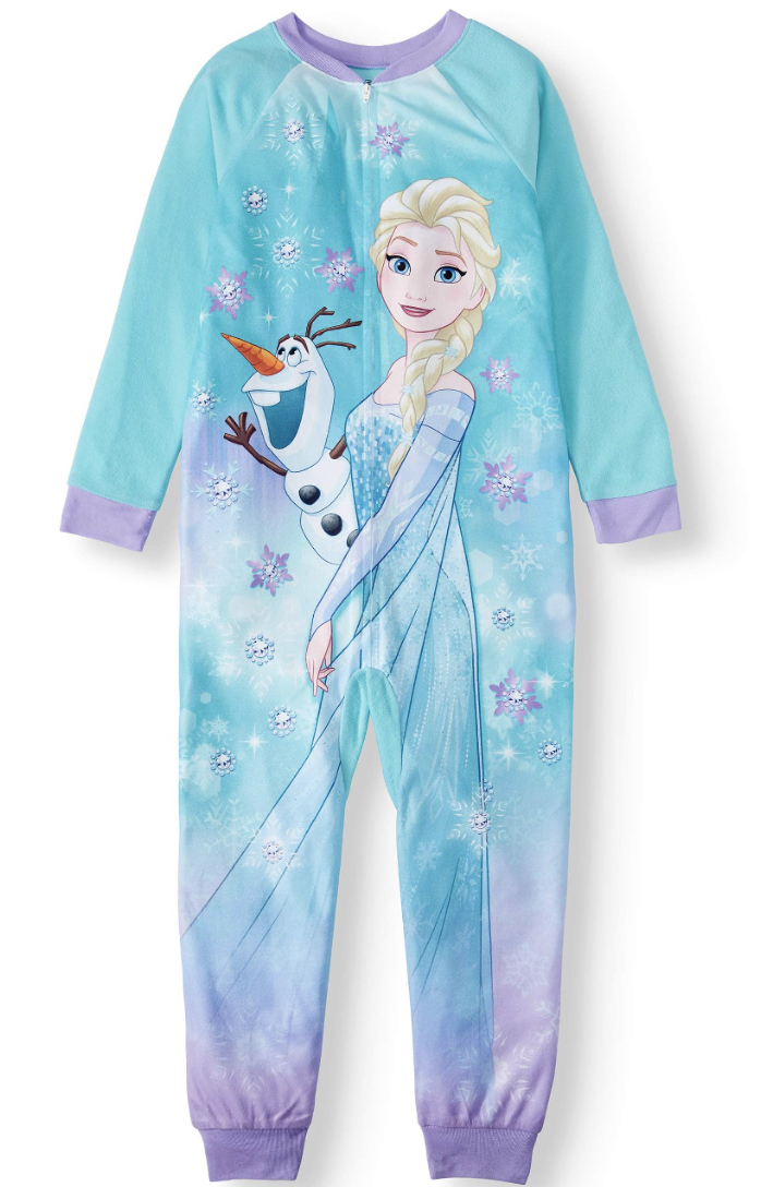 Disney Frozen Elsa and Olaf Blanket Sleeper Onesie Pajama. (Photo: Walmart)