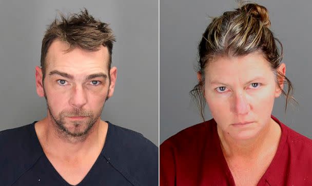 PHOTO: James Crumbley, left, and Jennifer Crumbley are seen in photos provided by the Oakland County Sheriff's Office. (Oakland County Sheriff's Office)