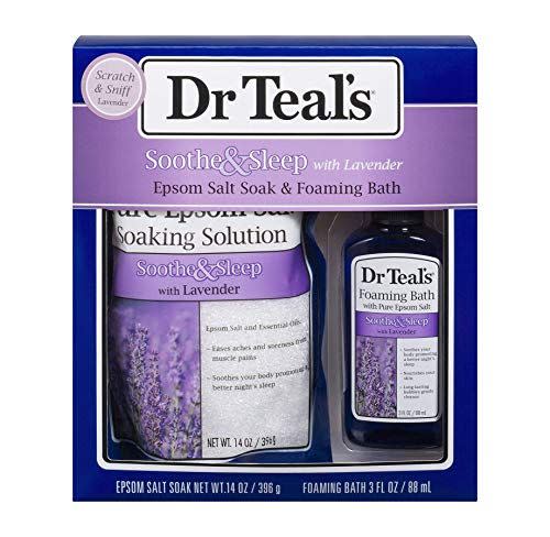 8) Dr Teal's Lavender Epsom Salt & Foaming Bath Oil