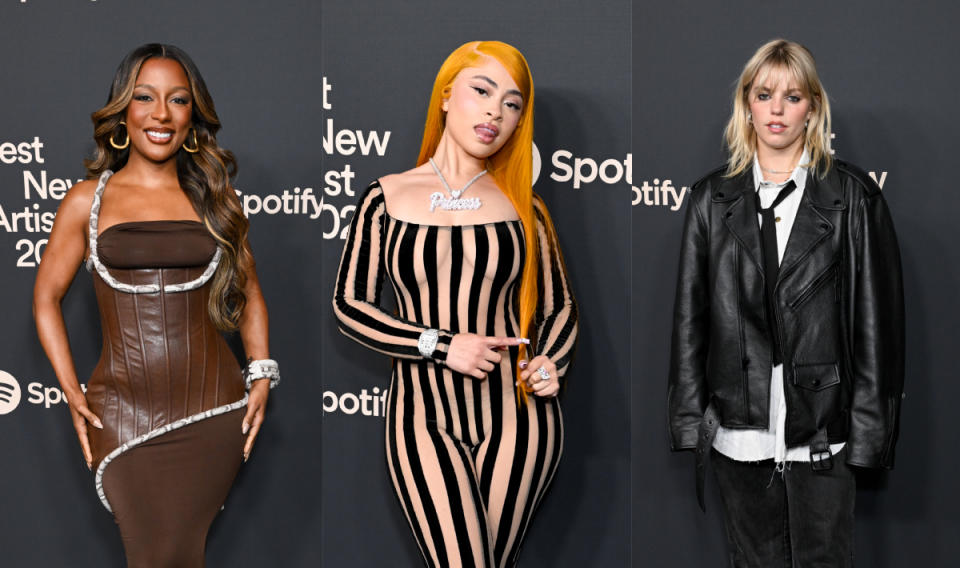 Victoria Monét, Ice Spice and Renée Rapp, spotify best new artist party