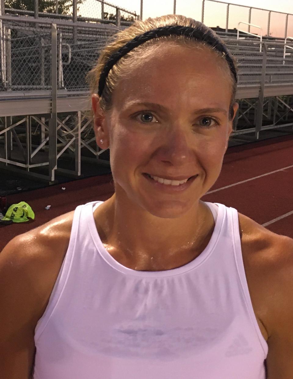 Lauren Johnson is the cross-country coach at Huntington University.