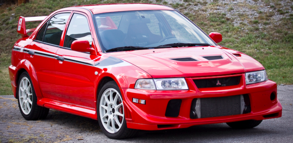 <p>Of course, we'd be perfectly happy if Mitsubishi just brought back <a href="https://www.roadandtrack.com/new-cars/news/a30834/mitsubishi-lancer-evo-x-final-sold/" rel="nofollow noopener" target="_blank" data-ylk="slk:the Evo;elm:context_link;itc:0;sec:content-canvas" class="link ">the Evo</a> instead. It was the STI's only real competition, sporting a big wing and a rally-minded philosophy. </p>