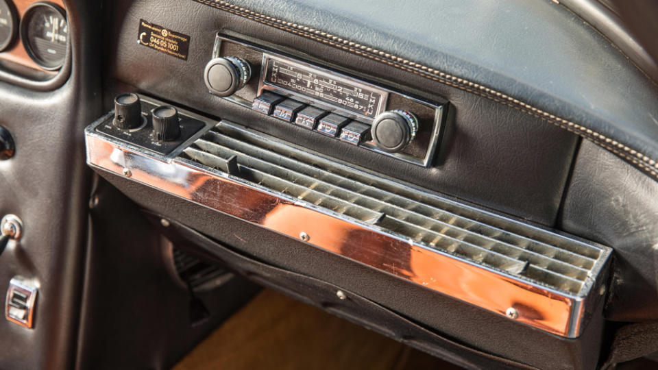 A radio and rare-for-the-day air conditioning were fitted from new. - Credit: Bonhams