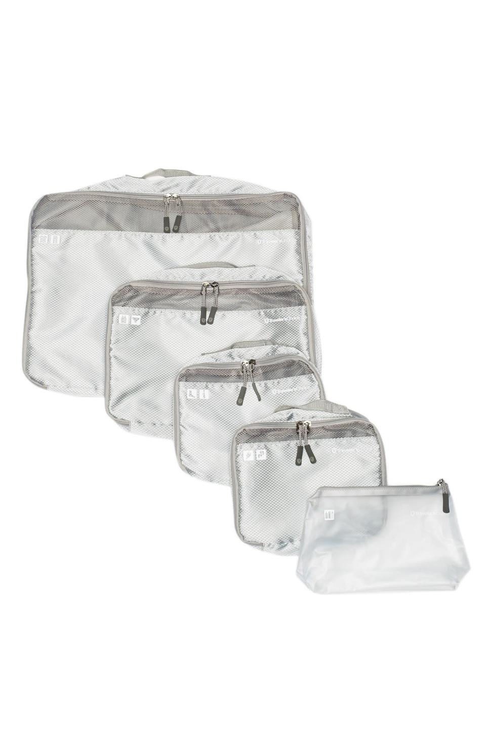 <br><br><strong>Traveler's Choice</strong> 5-Piece Packing Cube Set, $, available at <a href="https://go.skimresources.com/?id=30283X879131&url=https%3A%2F%2Fwww.nordstromrack.com%2Fs%2Ftravelers-choice-5-piece-packing-cube-set%2F5995773" rel="nofollow noopener" target="_blank" data-ylk="slk:Nordstrom Rack" class="link ">Nordstrom Rack</a>