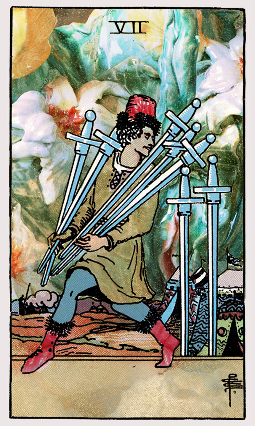 seven of swords tarot card