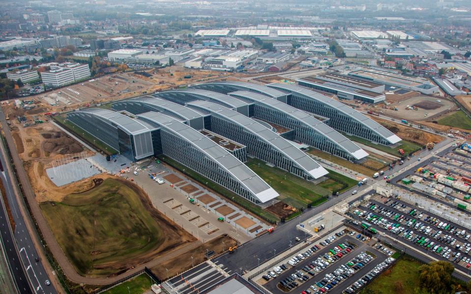 An aerial view of the new NATO Headquarters in Brussels - Credit: Reuters/handout