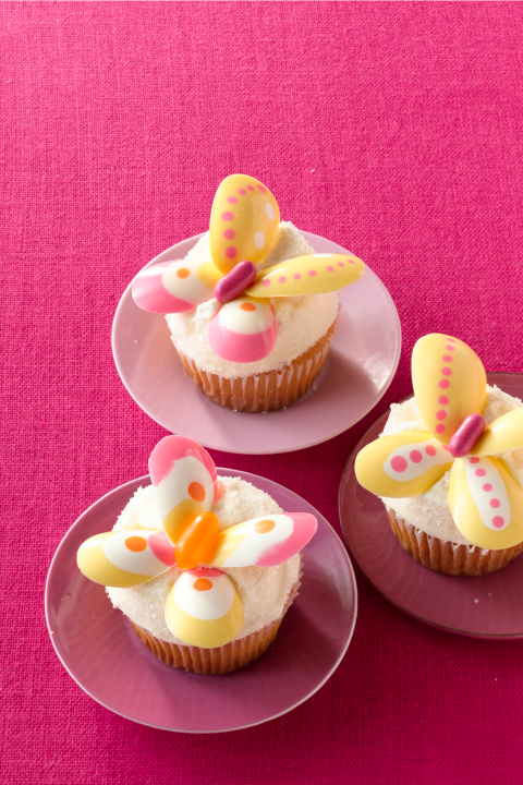 Lemon Butterfly Cupcakes