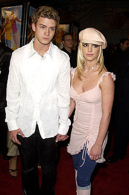 Justin Timberlake and Britney Spears at the Hollywood premiere for Paramount's Crossroads