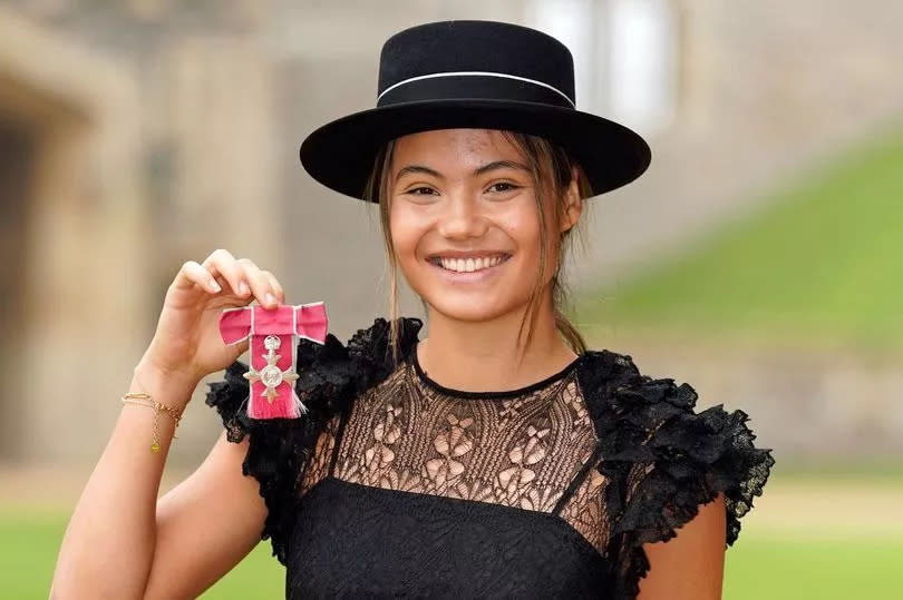 Emma with her MBE