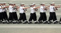 Members of the Royal Navy Small Ships and Diving unit practiced for their role in the ceremonies