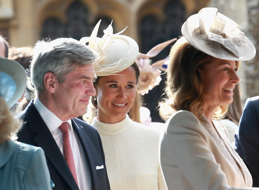 Michael Middleton, Pippa Middleton and Carole Middleton