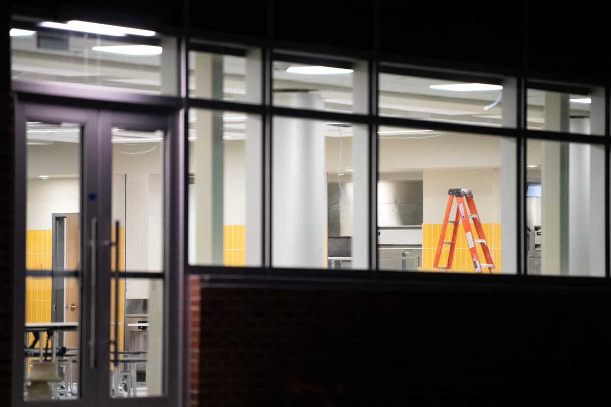 Additions and renovations to Benjamin Franklin Middle School in Levittown are seen in progress on Thursday, Jan. 26, 2023.