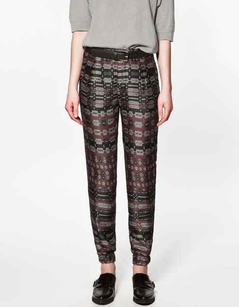 Geometric Printed Trousers 