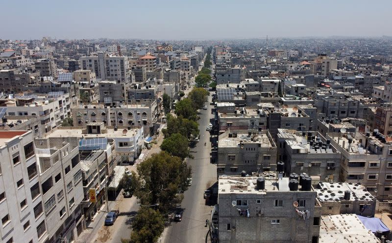 A general view of Gaza City