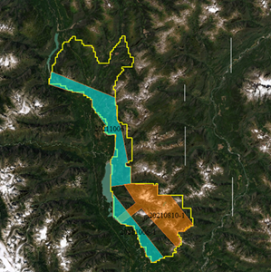 LiDAR Areas in the Holy Grail Claim Package