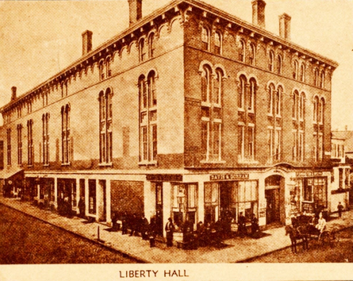 Liberty Hall, at William and Purchase Streets was the site of the New Bedford Lyceum.