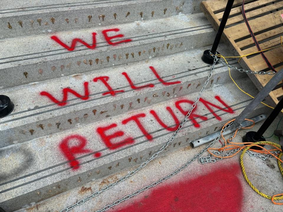 On July 9, pro-Palestinian demonstrators began taking down tents, posters and flags on U of O's Tabaret Lawn, signalling an end their months-long encampment. 