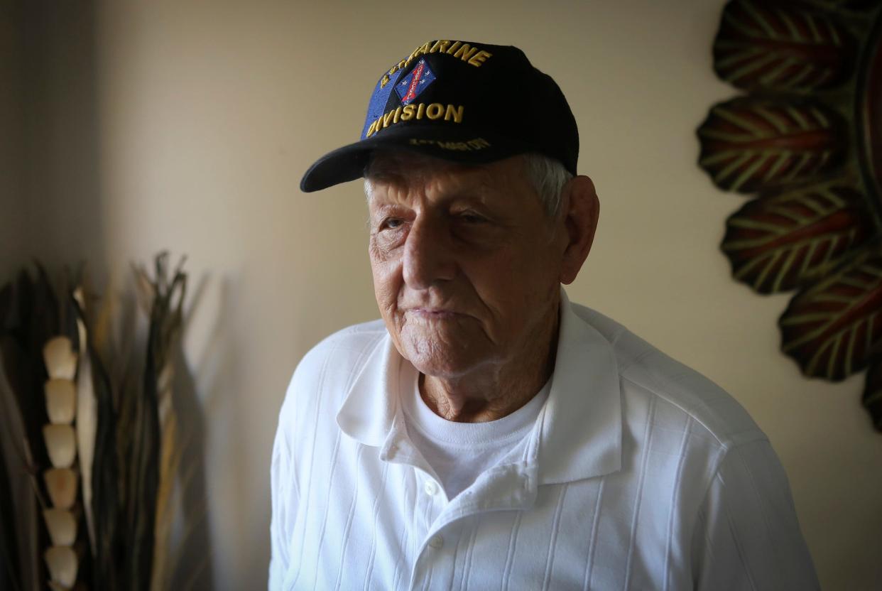 World War II veteran George Mason in Palm Beach Gardens on Wednesday, November 12, 2014.