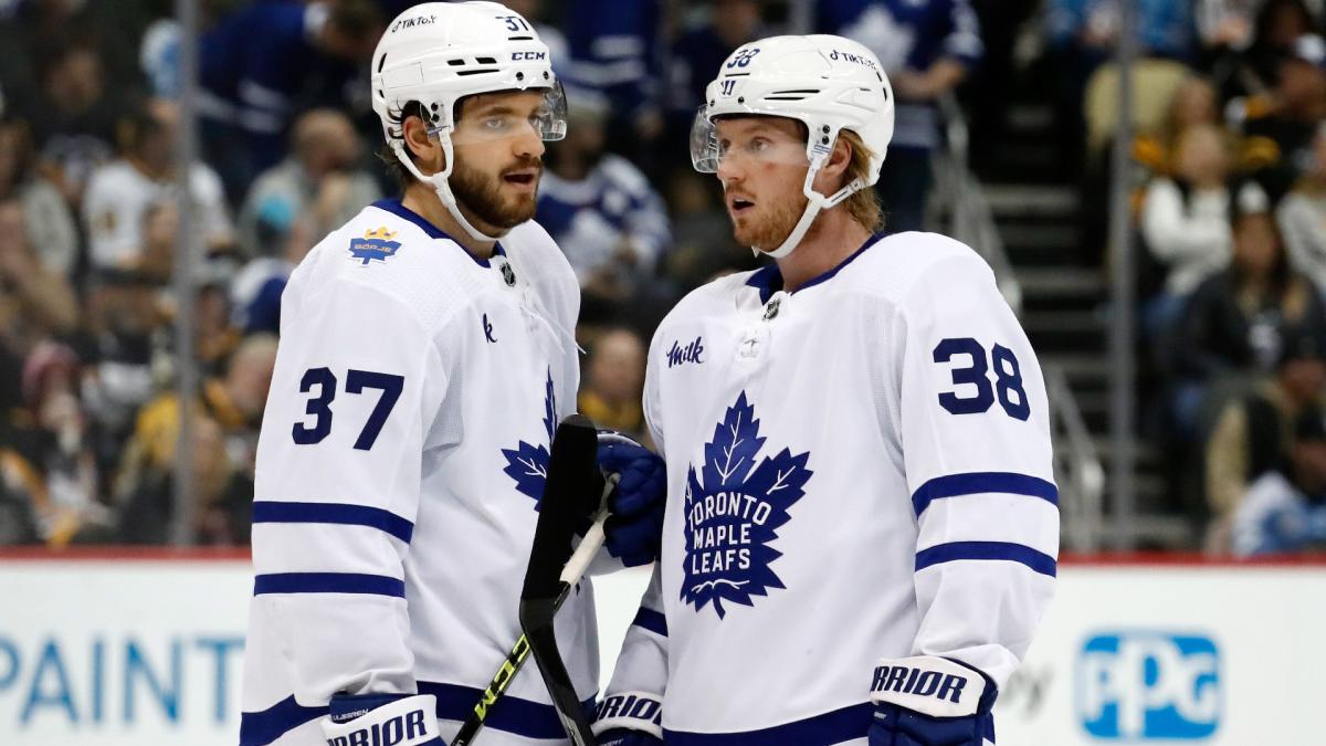Muzzin skates alongside Rielly in 1st practice with Leafs