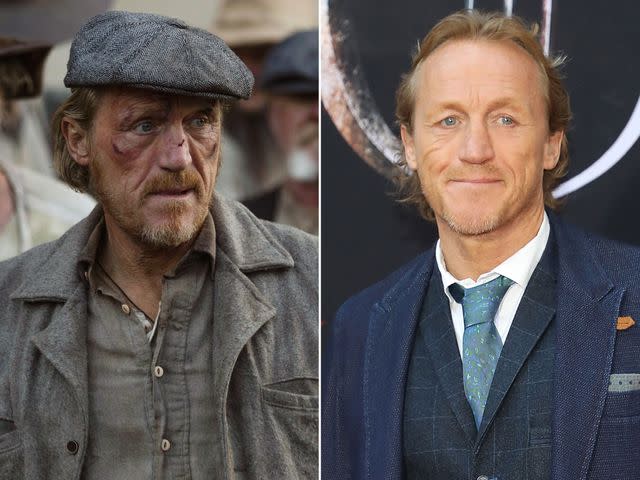 <p>Emerson Miller/Paramount+ ; Taylor Hill/Getty</p> Jerome Flynn as Banner Creighton in the Paramount+ series '1923' ; Jerome Flynn attends the season 8 premiere of ‘Game of Thrones’ at Radio City Music Hall on April 3, 2019 in New York City.