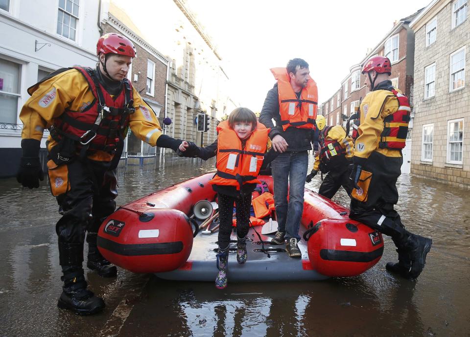 Severe flooding in northern England