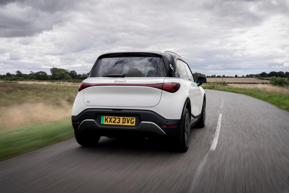 Borderline cute? The Hashtag’s shape seems reminiscent of a few other electric SUVs on the market (Smart)