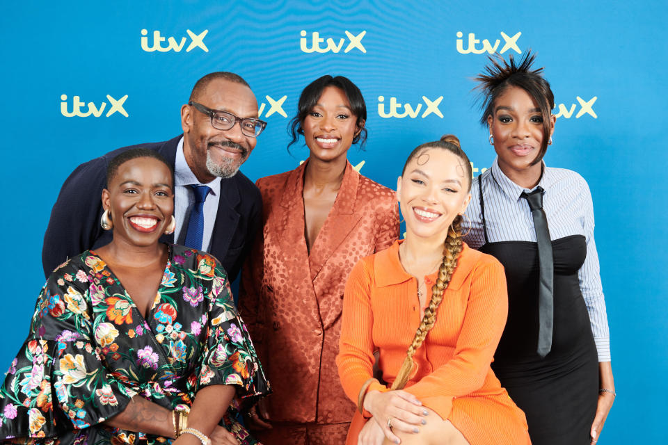 Three Little Birds creator Sir Lenny Henry and the cast.