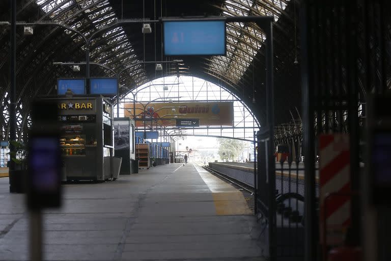 Paro nacional de trenes. Estación Retiro