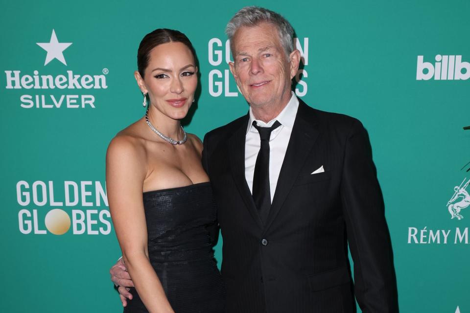 <p>Chelsea Lauren/Shutterstock</p> Katharine McPhee and David Foster