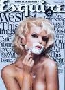 Jessica Simpson for Esquire Magazine: One of our favourite covers! For its 75th anniversary Esquire Magazine decided to recreate the iconic 1965 cover of Italian actress Virna Lisi shaving her face. 'Dukes of Hazard' actress and singer, Jessica Simpson, had no problem taking it all off for the camera, and told Esquire: "I'm a naughty sweetheart… but I won't go into details."