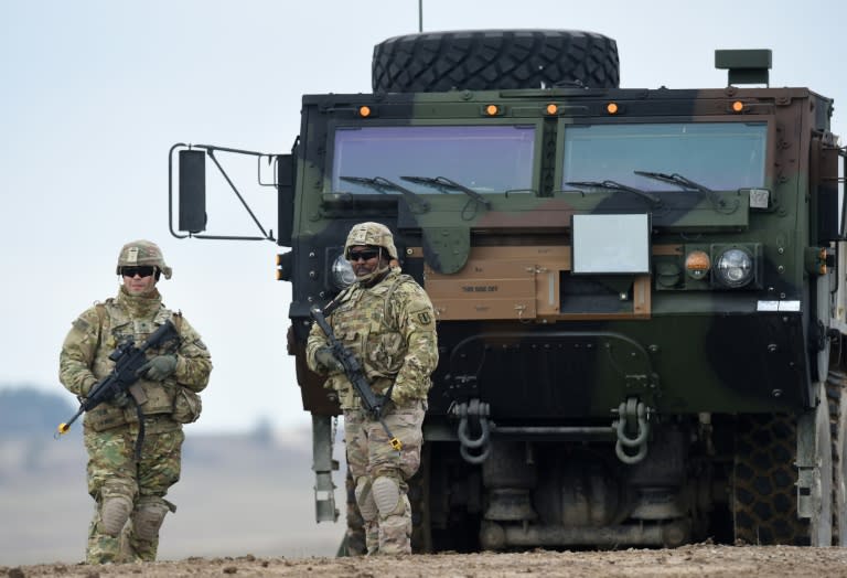 A US military training base in Grafenwoehr, southern Germany, was reportedly one potential target (Christof STACHE)