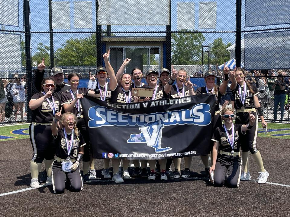 Section V Class AA champion Rush-Henrietta won the program's first championship after defeating Victor 6-5 in nine innings.