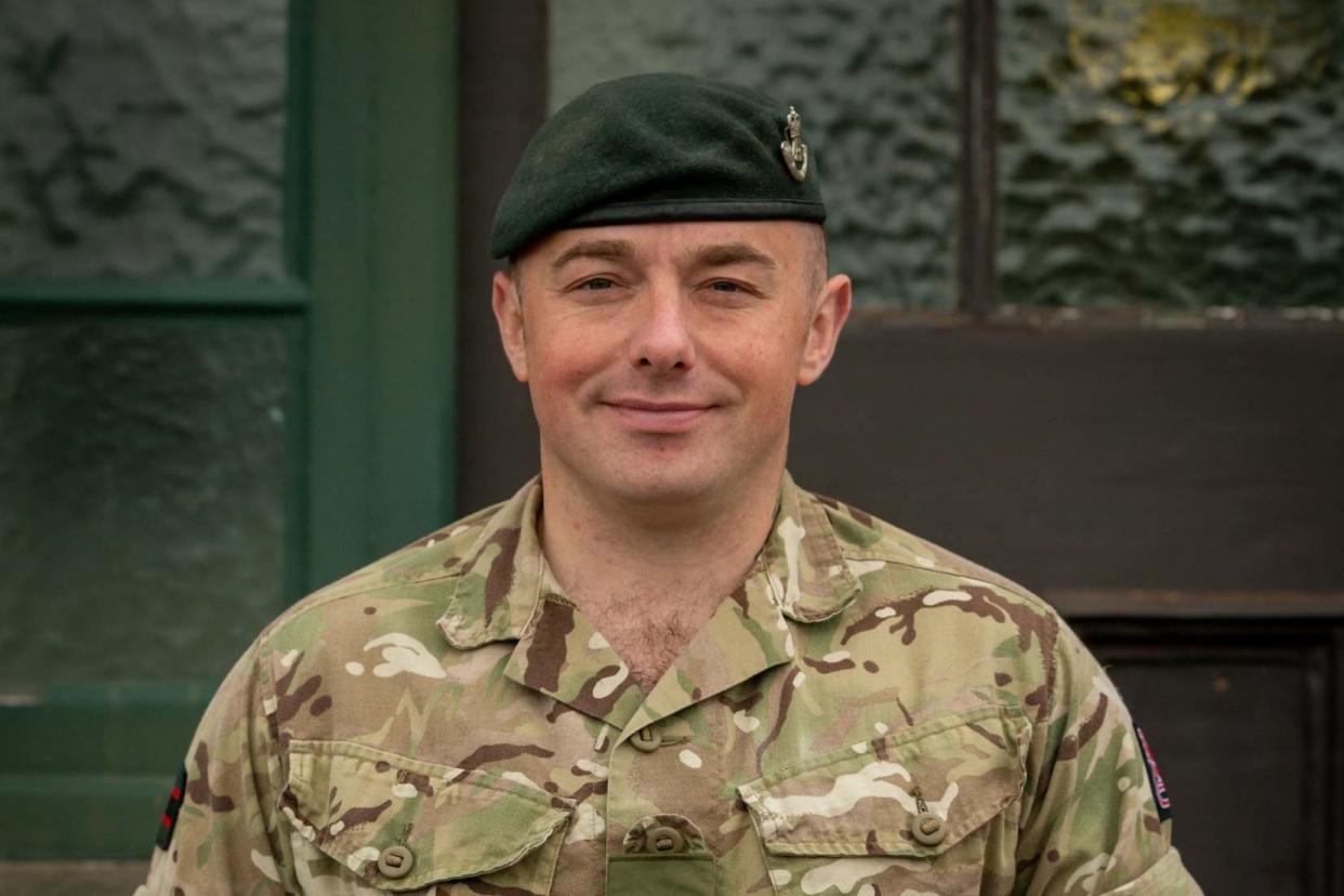 Serjeant Delahunty is one of a pair of British Army soldiers that have been praised after they helped two mothers with the births of their babies: PA