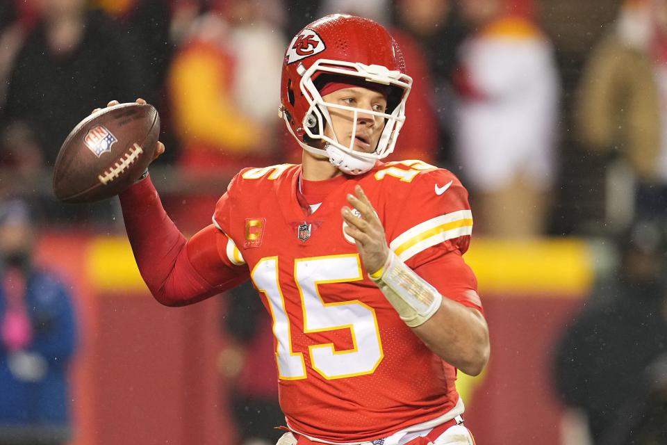 Kansas City Chiefs quarterback Patrick Mahomes threw for two touchdowns in the divisional round win against the Jacksonville Jaguars.