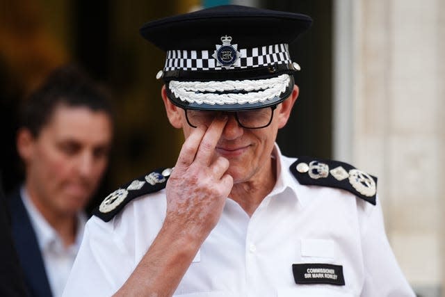 Metropolitan Police Commissioner Sir Mark Rowley