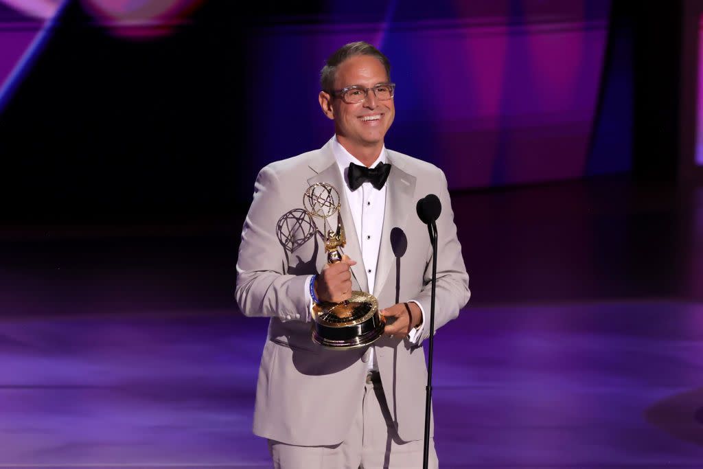 los angeles, california september 15 honoree greg berlanti accepts the governors award onstage during the 76th primetime emmy awards at peacock theater on september 15, 2024 in los angeles, california photo by kevin wintergetty images