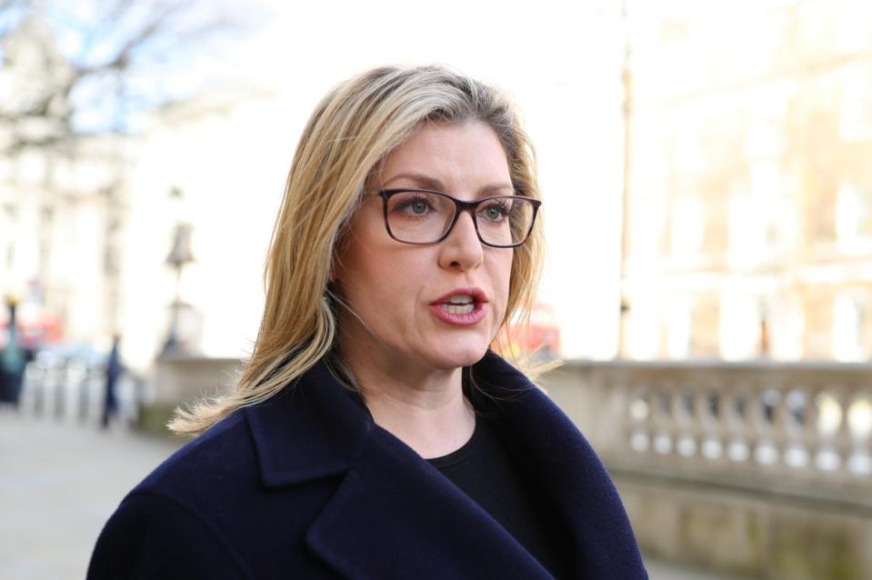 Penny Mordaunt was Mr Wallace’s predecessor as defence secretary before being sacked by Mr Johnson when he became PM (PA) (PA Wire)