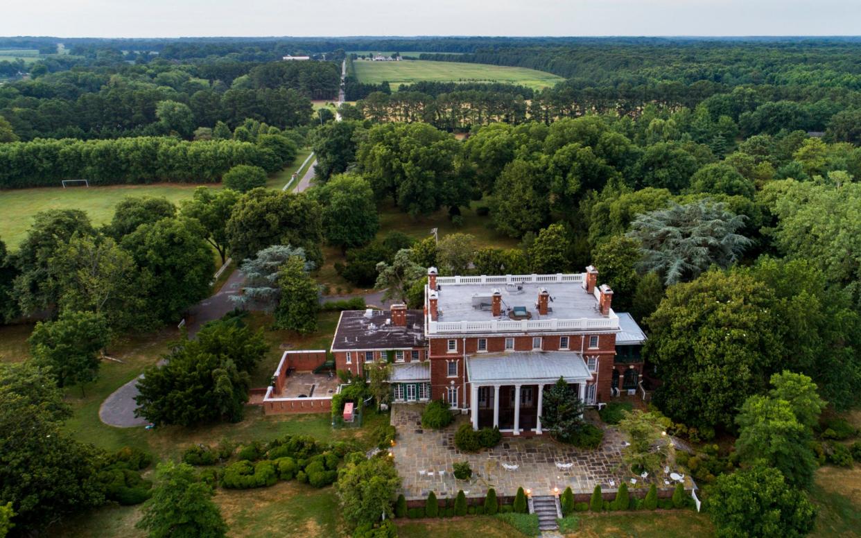 An aerial view of the 45 acre Russian diplomatic estate near Centreville, Maryland - EPA