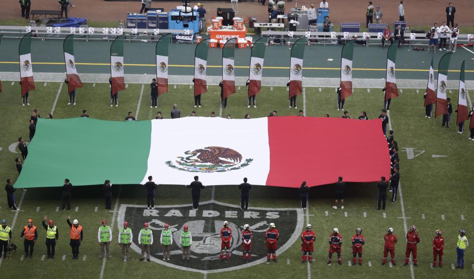 Raiders contra Patriots en la Ciudad de México