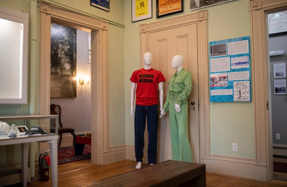 A room displaying late 1900s history sits inside the Dearborn Historical Museum Commandant's Quarters at 21950 Michigan Avenue in Dearborn on Friday, April 19, 2024.